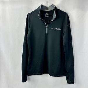 Black Nike Quarter-Zip Pullover Size M Unisex Logo William Raveis Real Estate